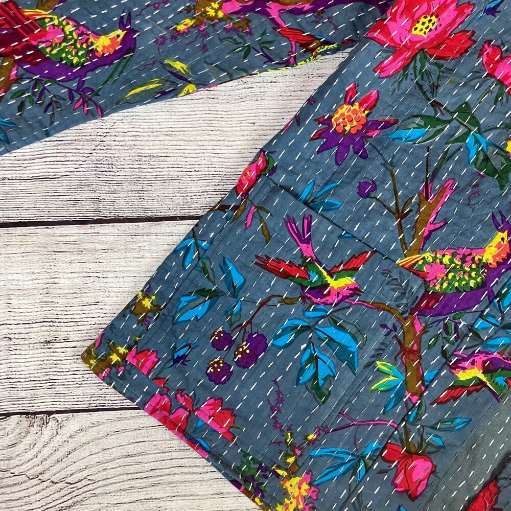 Kimono Dave Floral & Bird Print Kimono - Picture 6 of 8